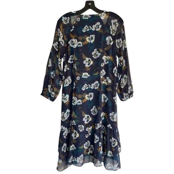 Cabi Dress Women Small Green White Pirouette Floating Floral Flower Preppy Bloom - Picture 3 of 12